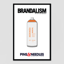Load image into Gallery viewer, BRANDALISM HERMES SPRAY PAINT CAN ENAMEL LAPEL PIN