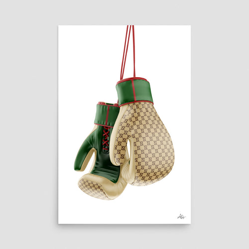 SPECIAL EDITION GUCCI BOXING GLOVES ART PRINT