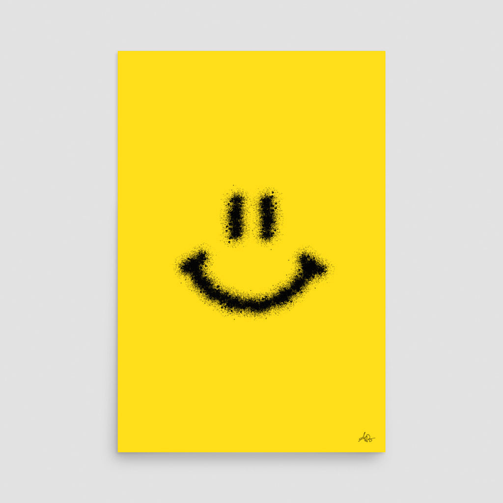 OPEN EDITION SMILEY FACE GRAFFITI ART PRINT BY ANTONIO BRASKO – BRASKO™